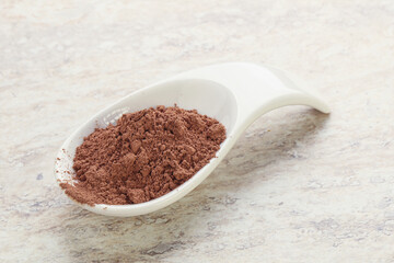 Natural organic cocoa powder for culinary