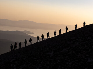 mountaineering activities of disciplined, adaptable and professional mountaineers