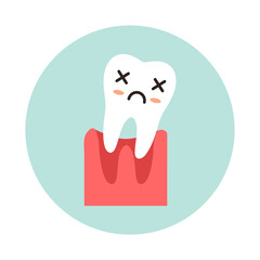 Tooth loss. Medicine, the concept of health care. The concept of dental care.