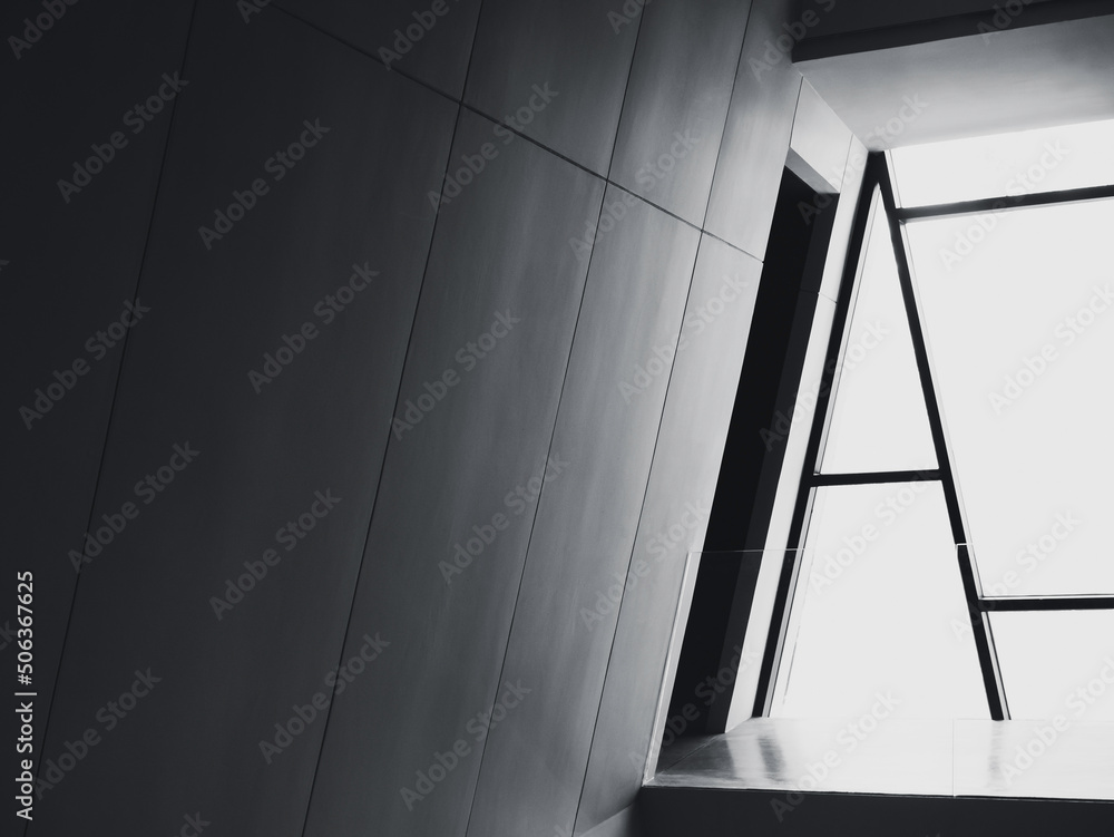 Aufkleber Architecture details Modern building structure shade shadow abstract background