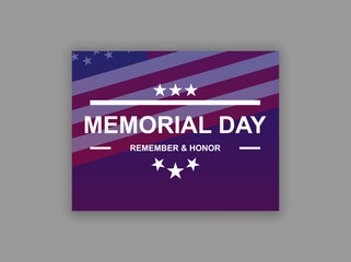 Obraz na płótnie Canvas Memorial Day USA. Celebrated in the United States in May