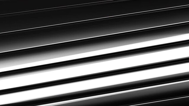 Abstract wavy moving metallic shapes animation. Metal elements forming interresting surface pattern. Seamless looping animation.