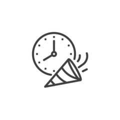 Party time line icon