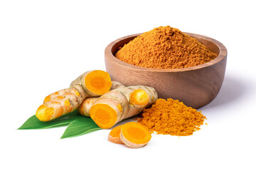 Turmeric root and powder