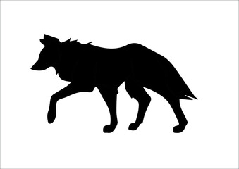 illustration of a fox in vector art 