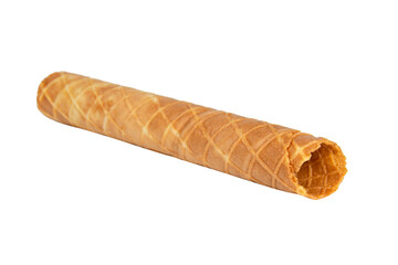 Wafer crispy stick tube isolated on the white background
