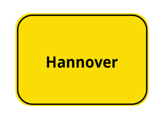 Ortseingangsschild - Hannover