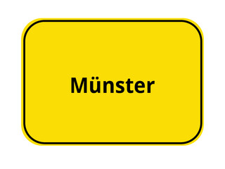Ortseingangsschild - Münster