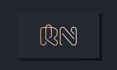 Minimal clip initial letter RA logo
