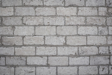 Concrete block wall texture and background . Industrial grey background