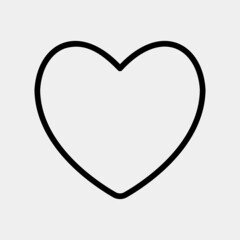 Heart icon in line style, use for website mobile app presentation