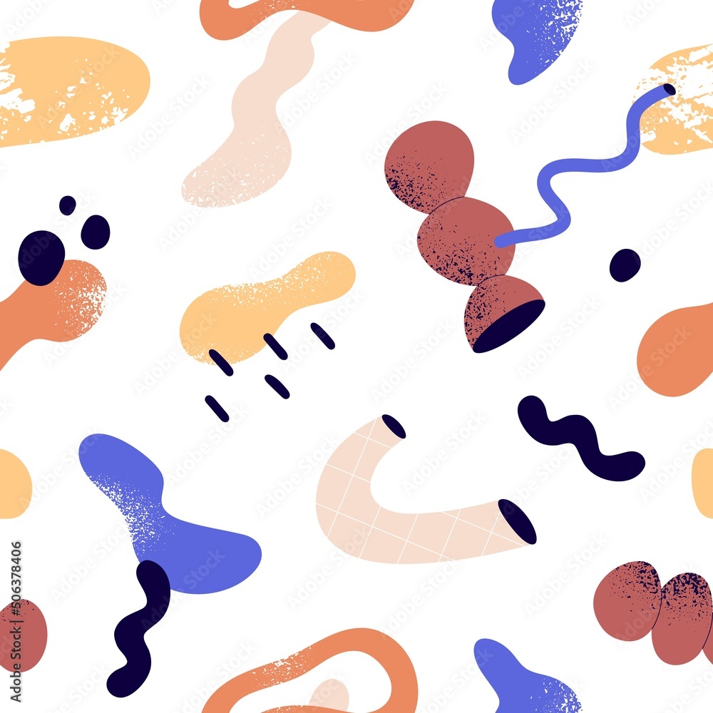 Aufkleber abstract texture design. modern shapes print. seamless background with decorative figure, form. tren