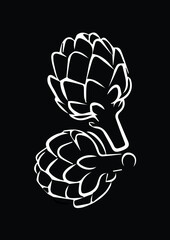 illustration of  artichoke best graphics design in vector art
