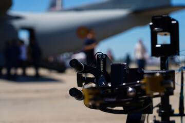 Obraz premium military equipment at a specialized fair.