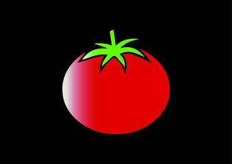 illrstration of a tomato in vector art 