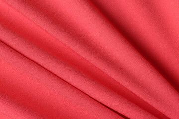 Closeup of natural red or pink fabric