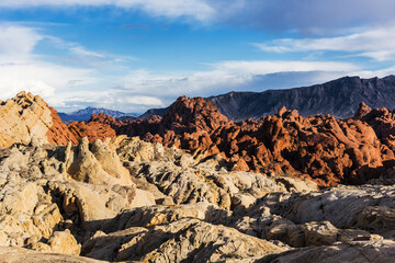 Fire Canyon in Valley of Fire Sate Park