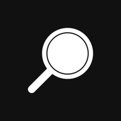 Frying pan icon on grey background