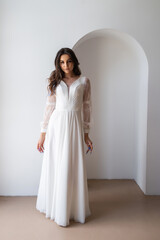 Fototapeta premium Fashion portrait of a beautiful bride