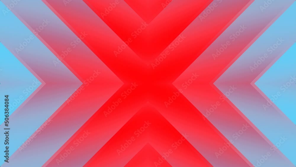 Aufkleber Abstract wavy background with trendy gradient 3d rendering loop animation 4K