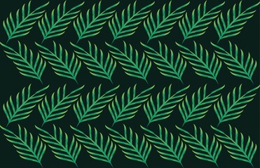 Tropical Leaf pattern modern green background