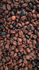 roasted coffee beans, food and drink