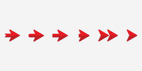 Trendy arrow icon set for your design.