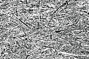 Grunge texture oriented chipboard. Monochrome OSB panel background. Overlay template. Vector illustration