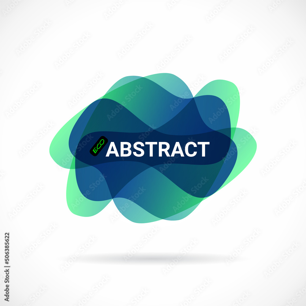 Fototapete flux logo consisting blur gradient colorful circles shapes with soft transition effect. abstract flu
