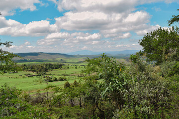Fototapeta premium Scenic view of landscapes against sky at Naivasha, Kenya