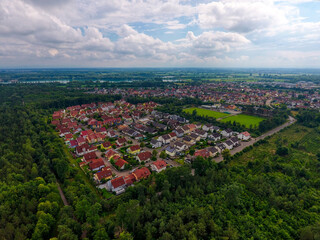 Luftbild vom Neubaugebiet Huttenheim Molzau