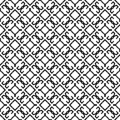 Vector seamless pattern. Modern stylish texture. Monochrome geometric pattern. Abstract background with hexagonal and triangular texture. Black and white seamless grid line .Simple minimalist pattern.