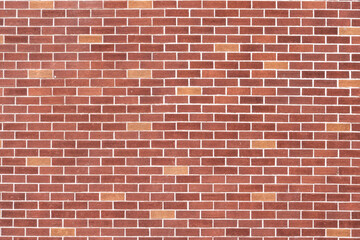 Fototapeta na wymiar red brick wall texture background