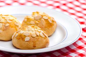 still lif of  almond buns