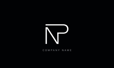 NP, PN, Abstract Letters Logo Monogram © heavengrafix_117