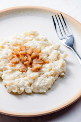 typical Slovakian food called halusky