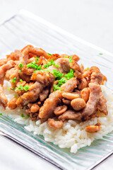 chicken kung pao with rice