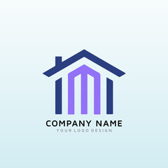 logo for Property tax company helping people lower their taxes letter M