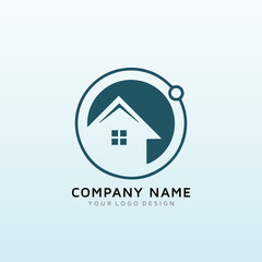 real estate vector logo design idea