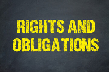 Rights and obligations