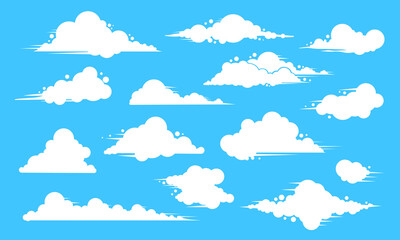 Collection Clouds have blown by the wind