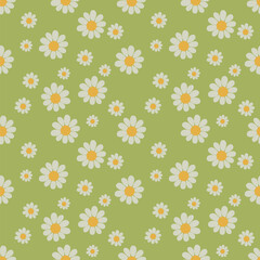 Flower vector ilustration seamless patern.Great for textile,fabric,wrapping paper,and any print.