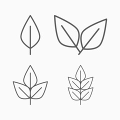 leaves icon, leaf vector, foliage illustration
