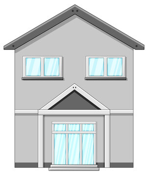 House with gray walls