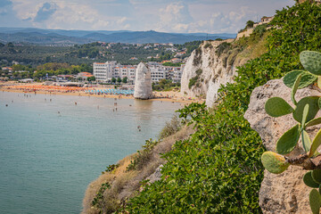 Vieste is a town in the province of Foggia, in the Apulia region of southeast Italy - obrazy, fototapety, plakaty