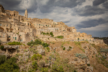 Obraz premium Matera is a city in the region of Basilicata, in Southern Italy.