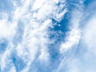 Wind blows, cloudy sky and sunlight. There is a light flare. Ghost is a beautiful view and background.