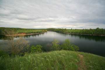 Fototapeta na wymiar View of the Volga River, Russia.