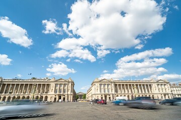Fototapeta premium The Place de la Concorde (from 1755) - one of major and largest public squares in French capital.