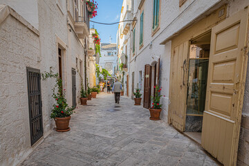 Fototapeta na wymiar Locorotondo is a town and municipality of the Metropolitan City of Bari, Apulia, southern Italy.